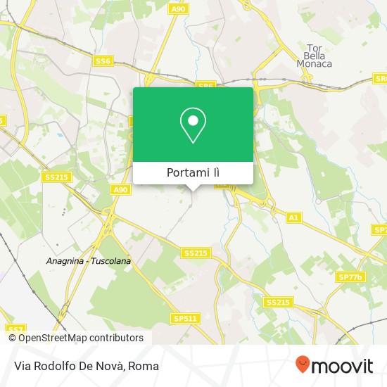 Mappa Via Rodolfo De Novà