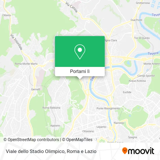 Mappa Viale dello Stadio Olimpico