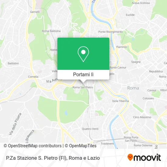 Mappa P.Za Stazione S. Pietro (Fl)