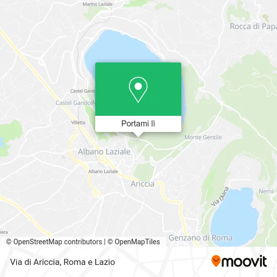 Mappa Via di Ariccia