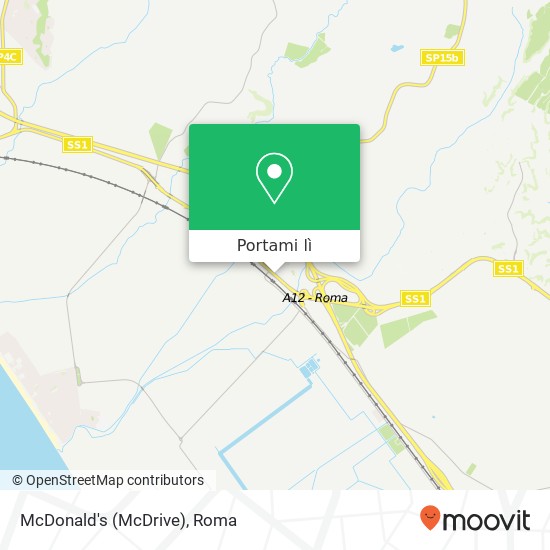 Mappa McDonald's (McDrive)