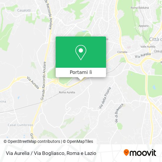 Mappa Via Aurelia / Via Bogliasco