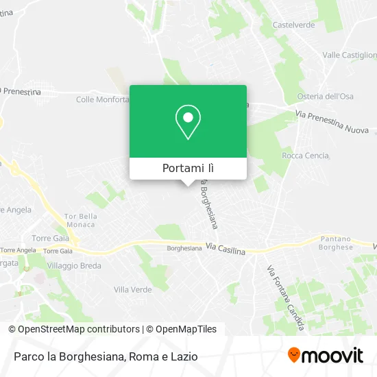 Mappa Parco la Borghesiana