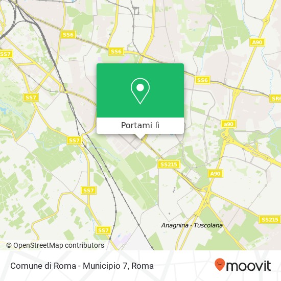 Mappa Comune di Roma - Municipio 7