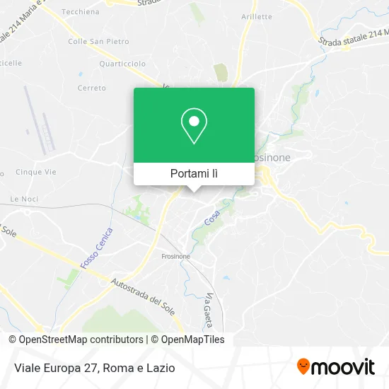 Mappa Viale Europa  27