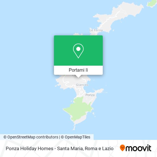 Mappa Ponza Holiday Homes - Santa Maria