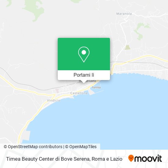 Mappa Timea Beauty Center di Bove Serena