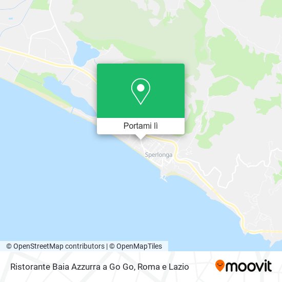 Mappa Ristorante Baia Azzurra a Go Go