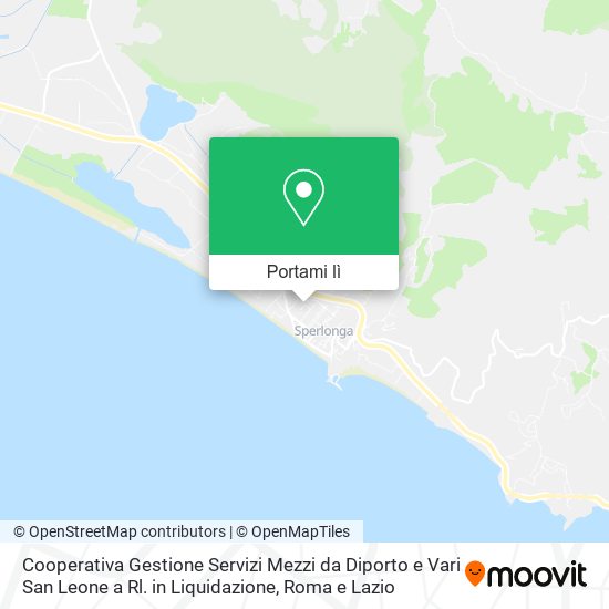 Mappa Cooperativa Gestione Servizi Mezzi da Diporto e Vari San Leone a Rl. in Liquidazione