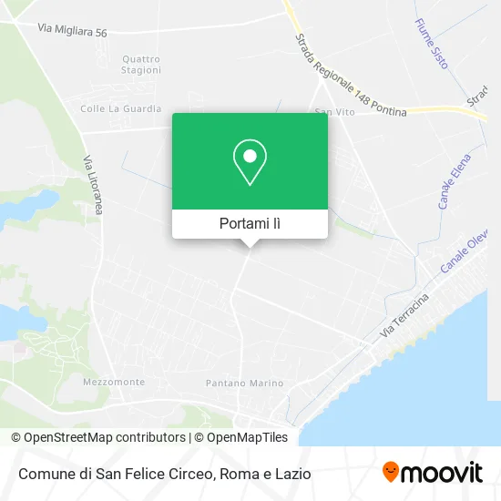 Mappa Comune di San Felice Circeo