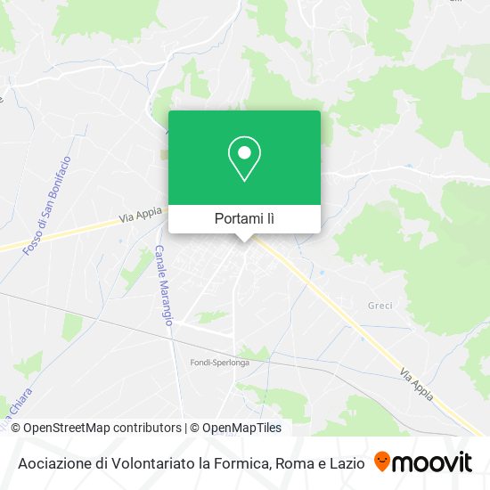 Mappa Aociazione di Volontariato la Formica