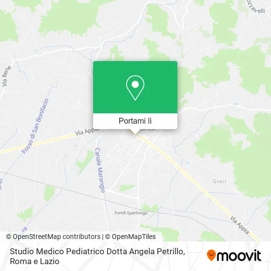Mappa Studio Medico Pediatrico Dotta Angela Petrillo