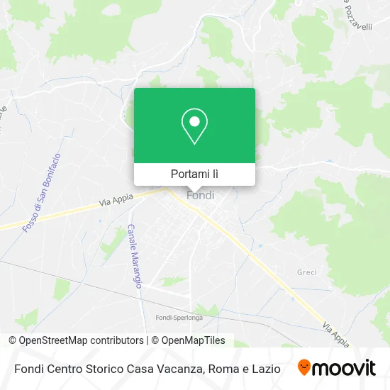 Mappa Fondi Centro Storico Casa Vacanza
