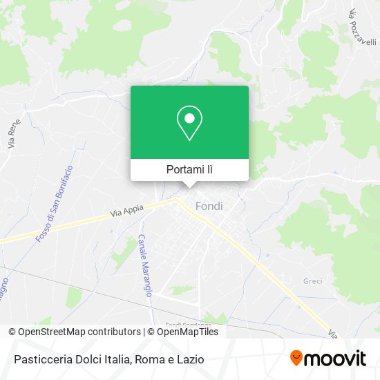 Mappa Pasticceria Dolci Italia