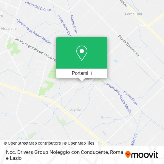 Mappa Ncc. Drivers Group Noleggio con Conducente