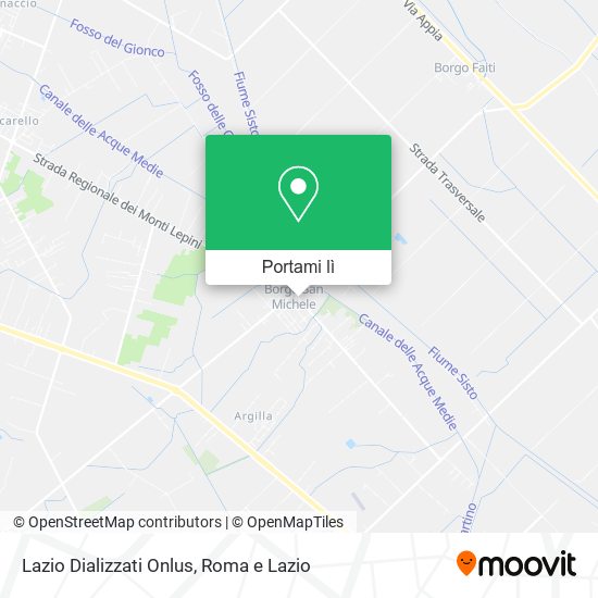 Mappa Lazio Dializzati Onlus