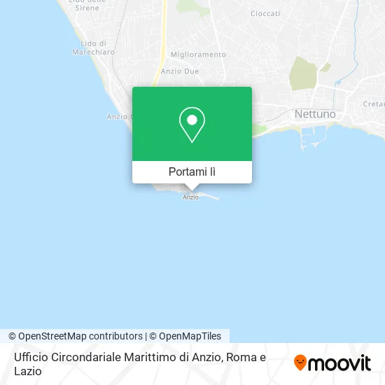 Mappa Ufficio Circondariale Marittimo di Anzio