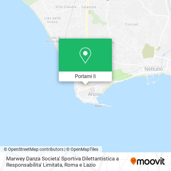 Mappa Marwey Danza Societa' Sportiva Dilettantistica a Responsabilita' Limitata