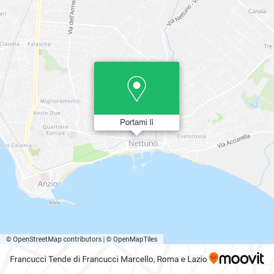 Mappa Francucci Tende di Francucci Marcello