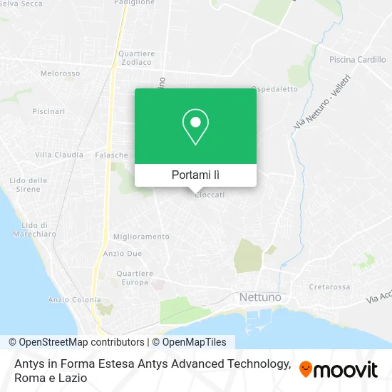 Mappa Antys in Forma Estesa Antys Advanced Technology
