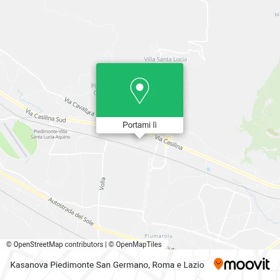 Mappa Kasanova Piedimonte San Germano