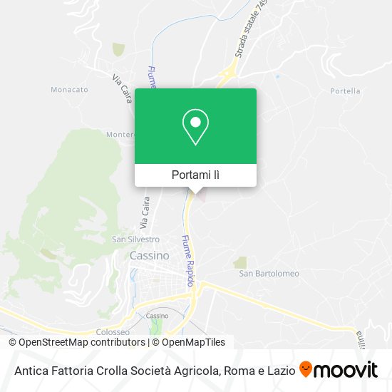 Mappa Antica Fattoria Crolla Società Agricola