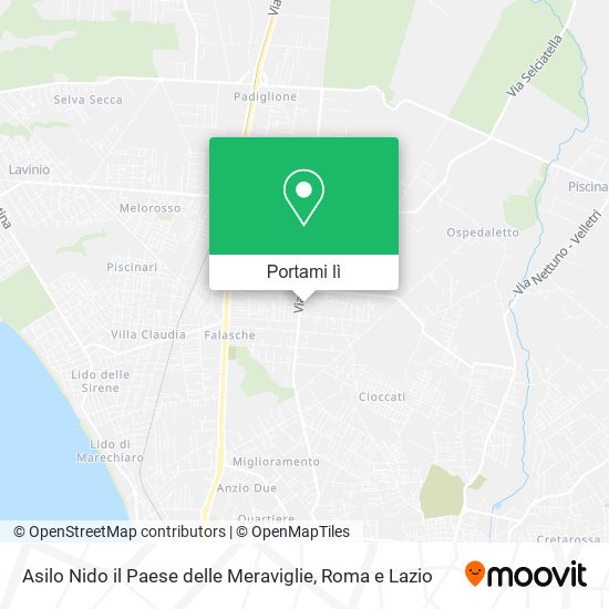 Mappa Asilo Nido il Paese delle Meraviglie