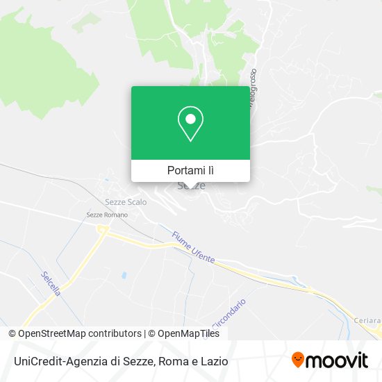 Mappa UniCredit-Agenzia di Sezze