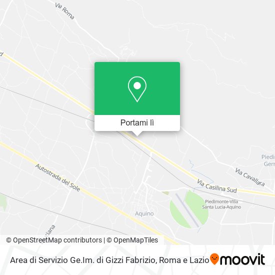 Mappa Area di Servizio Ge.Im. di Gizzi Fabrizio