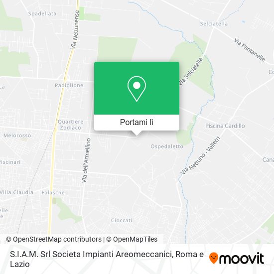 Mappa S.I.A.M. Srl Societa Impianti Areomeccanici