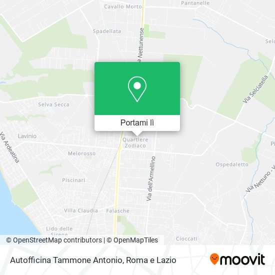 Mappa Autofficina Tammone Antonio