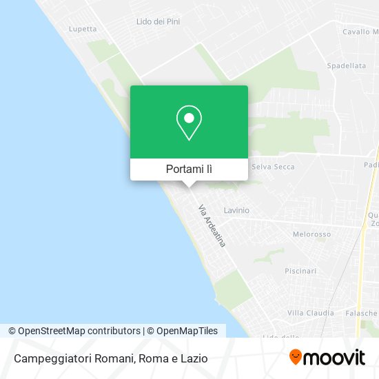 Mappa Campeggiatori Romani