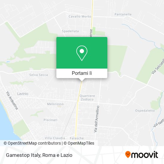 Mappa Gamestop Italy