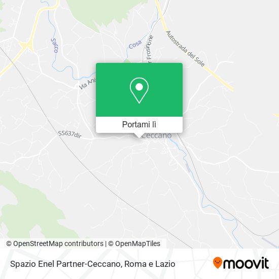 Mappa Spazio Enel Partner-Ceccano