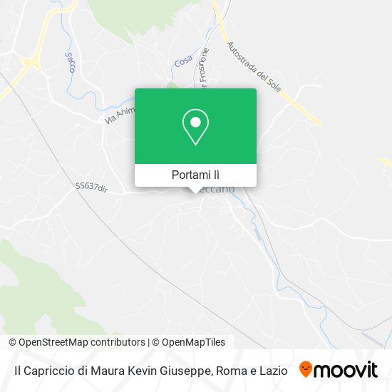 Mappa Il Capriccio di Maura Kevin Giuseppe