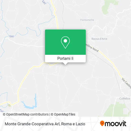 Mappa Monte Grande-Cooperativa Arl