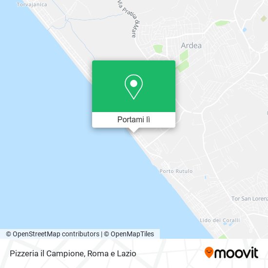 Mappa Pizzeria il Campione