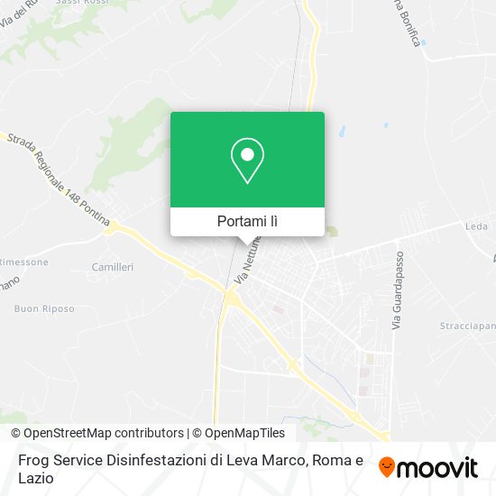Mappa Frog Service Disinfestazioni di Leva Marco