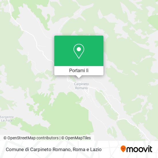 Mappa Comune di Carpineto Romano