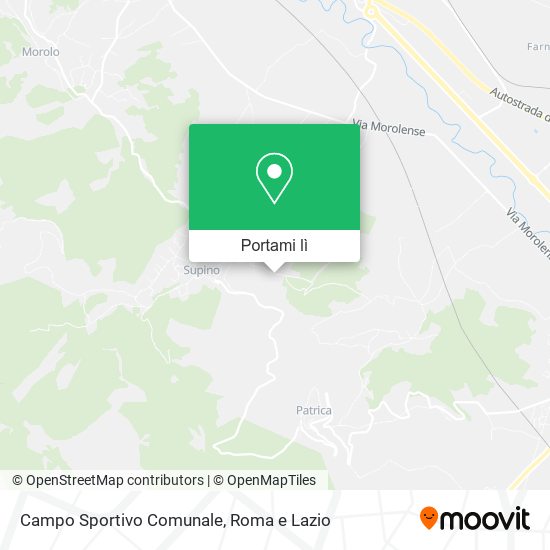 Mappa Campo Sportivo Comunale