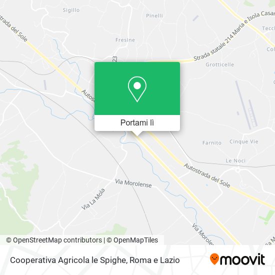Mappa Cooperativa Agricola le Spighe