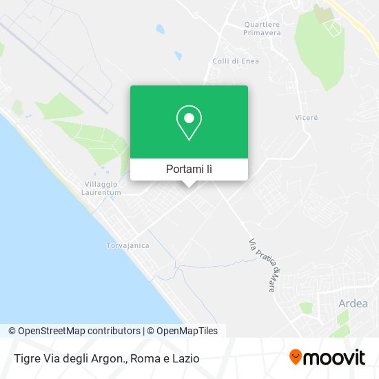 Mappa Tigre Via degli Argon.