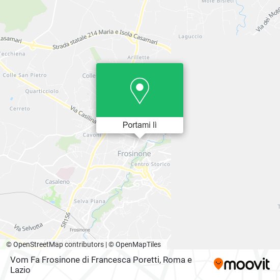 Mappa Vom Fa Frosinone di Francesca Poretti