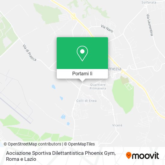 Mappa Aociazione Sportiva Dilettantistica Phoenix Gym