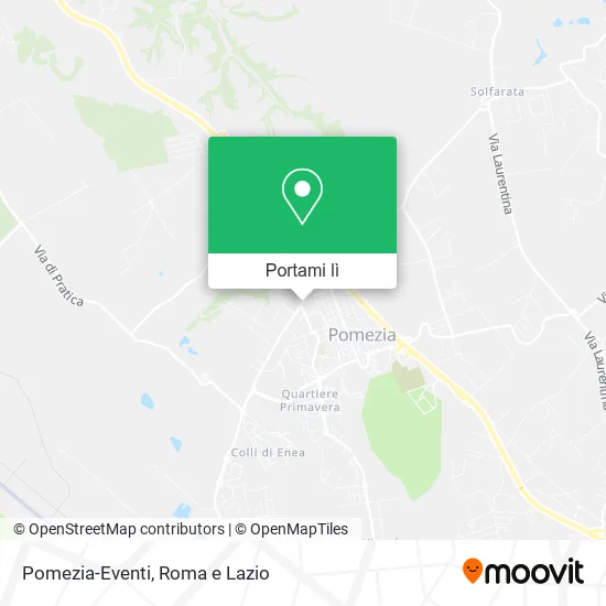 Mappa Pomezia-Eventi