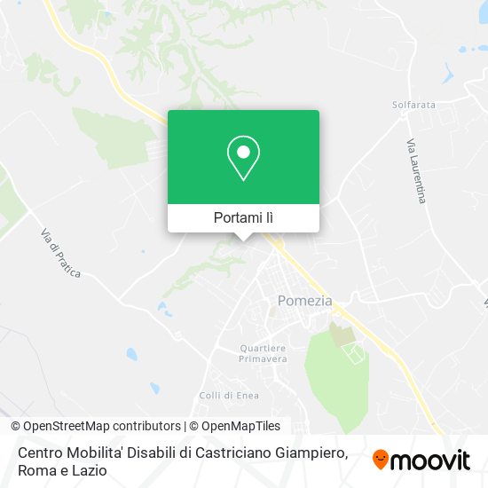 Mappa Centro Mobilita' Disabili di Castriciano Giampiero