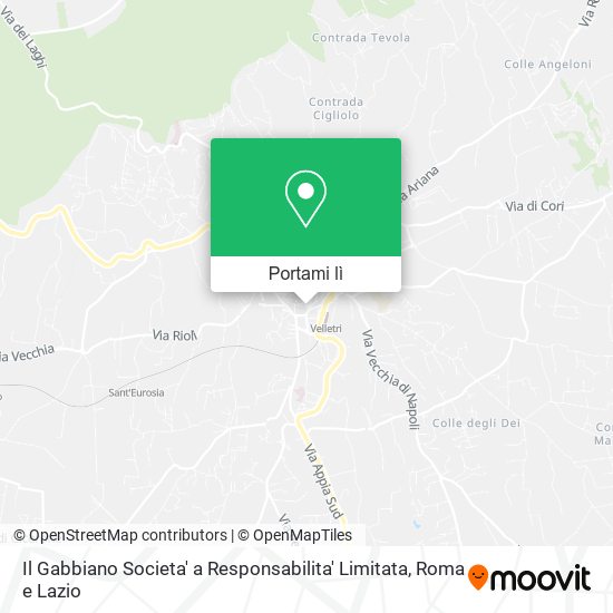 Mappa Il Gabbiano Societa' a Responsabilita' Limitata