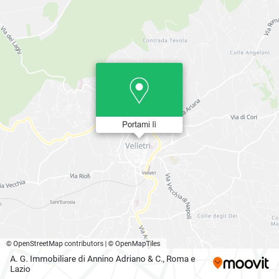 Mappa A. G. Immobiliare di Annino Adriano & C.