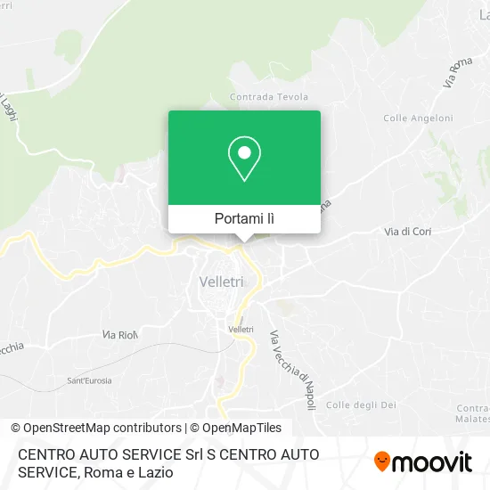 Mappa CENTRO AUTO SERVICE Srl S CENTRO AUTO SERVICE
