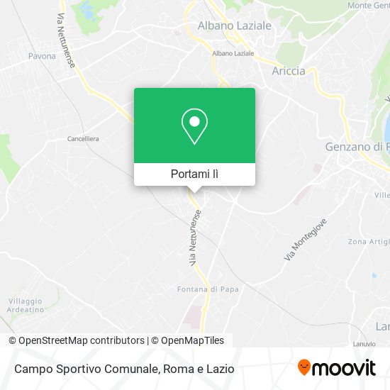 Mappa Campo Sportivo Comunale